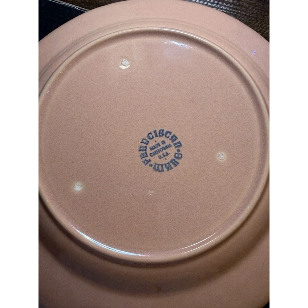 VTG Franciscan Coronado Coral Pink Luncheon Six Plates 9.25